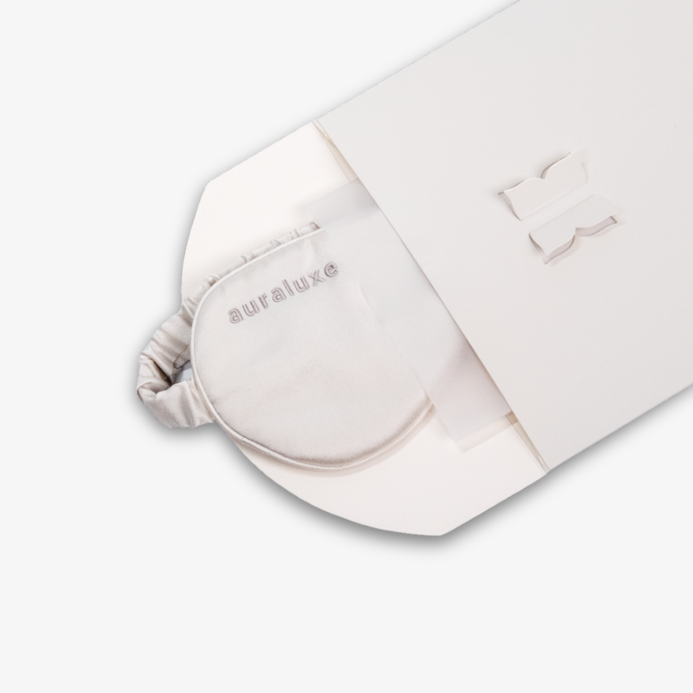 Antifaz de Seda Clásico Gris