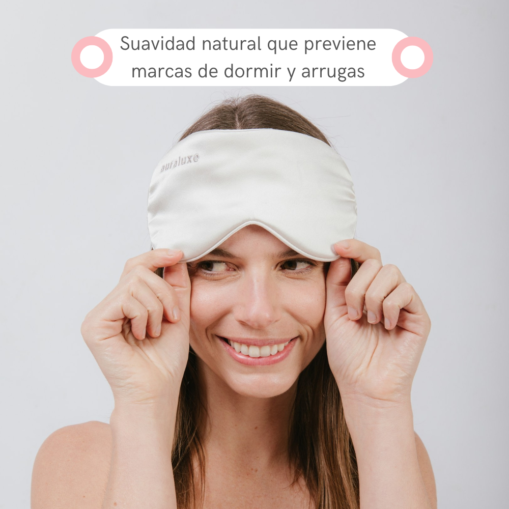 Antifaz de Seda Clásico Gris