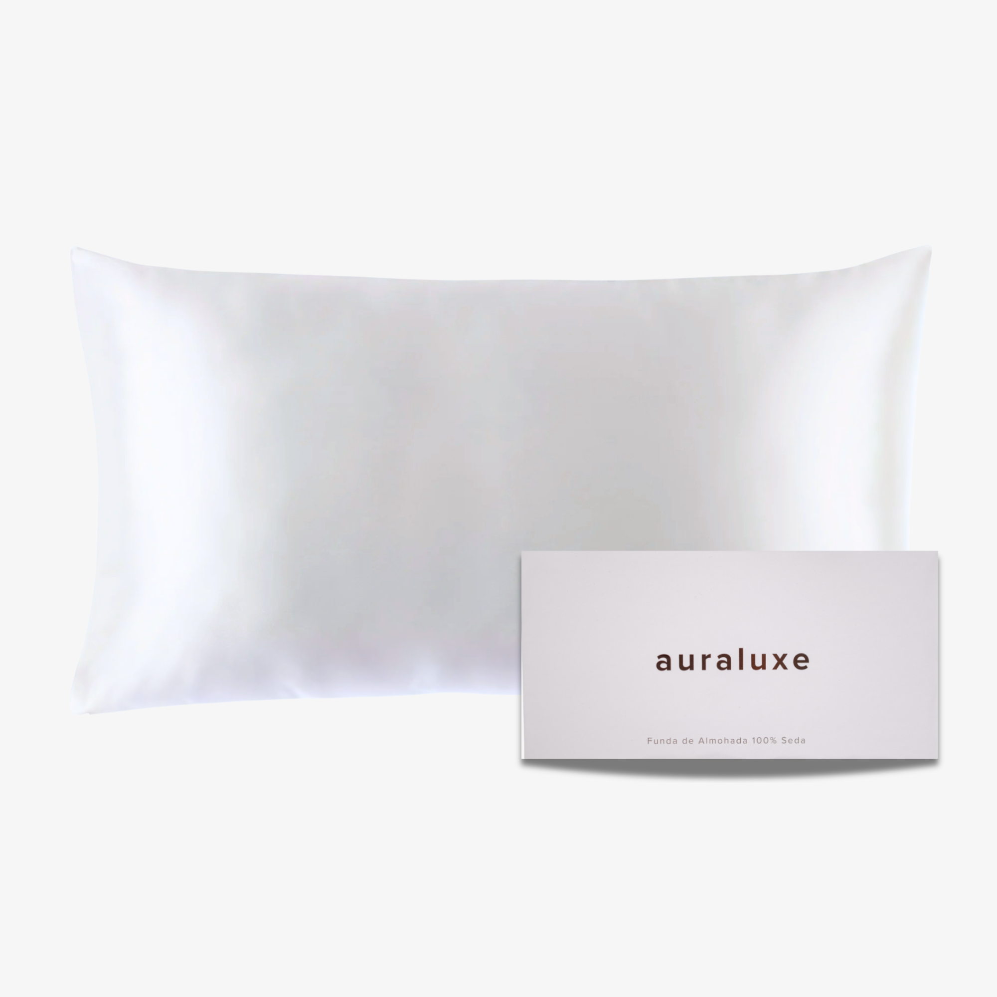 Funda de Seda Almohada King Blanco