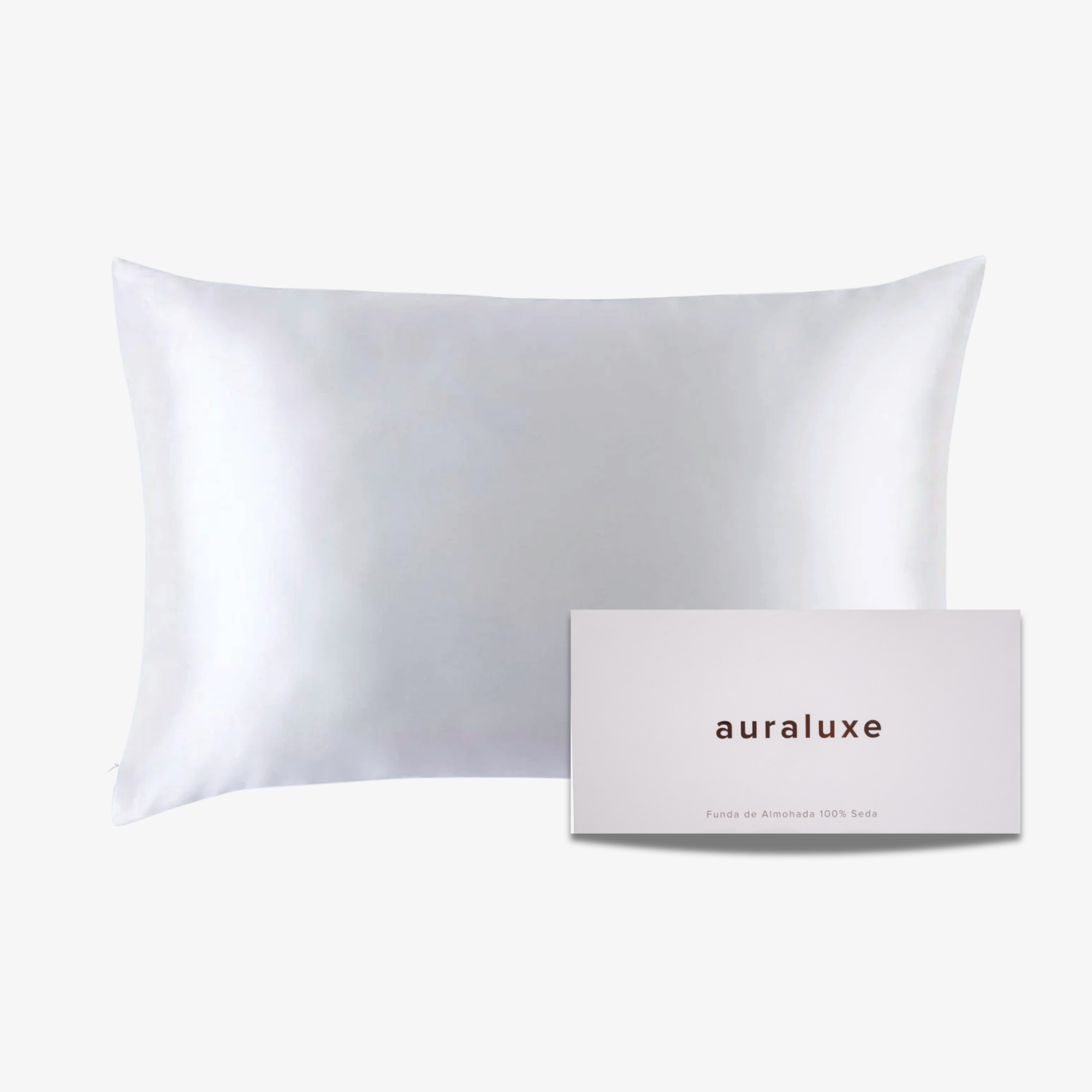 Funda de Seda Almohada Queen Blanco