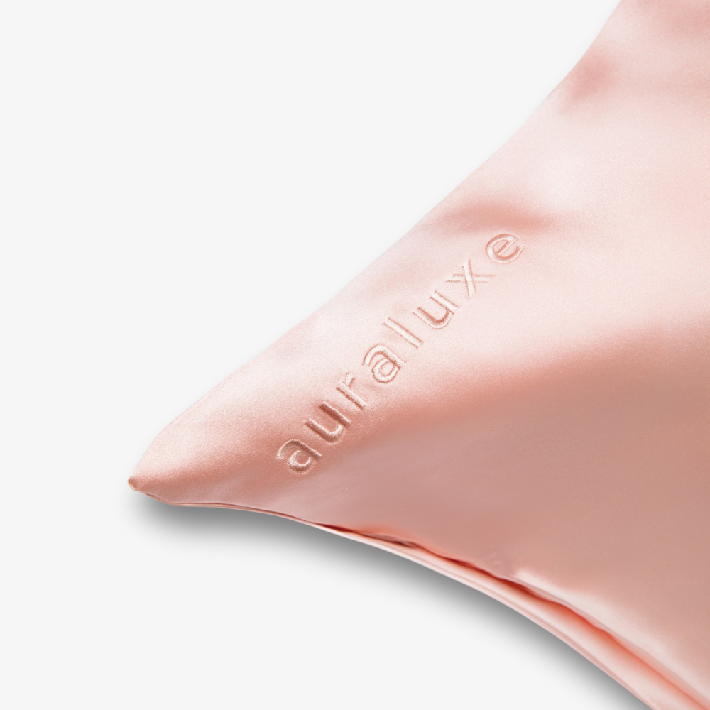 Funda de Seda Almohada Queen Rosa