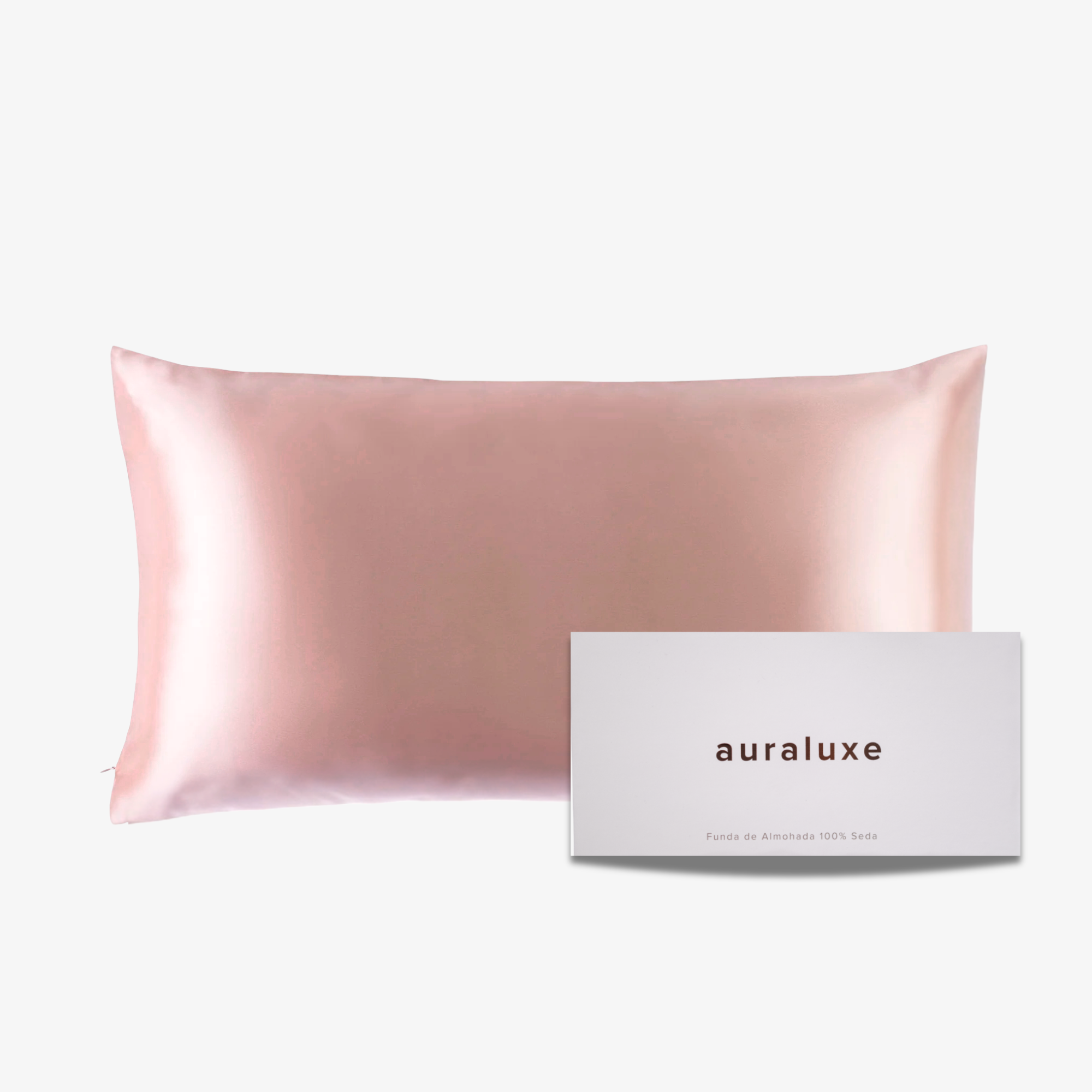 Funda de Seda Almohada King Rosa