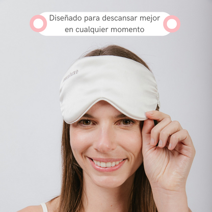 Antifaz de Seda Clásico Gris