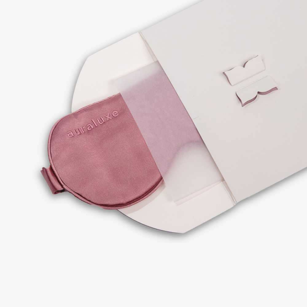 Antifaz de Seda Clásico Palo Rosa