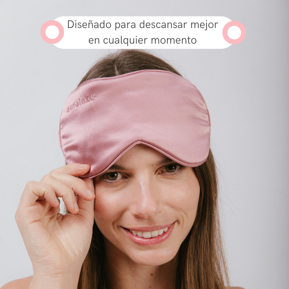 Antifaz de Seda Clásico Palo Rosa