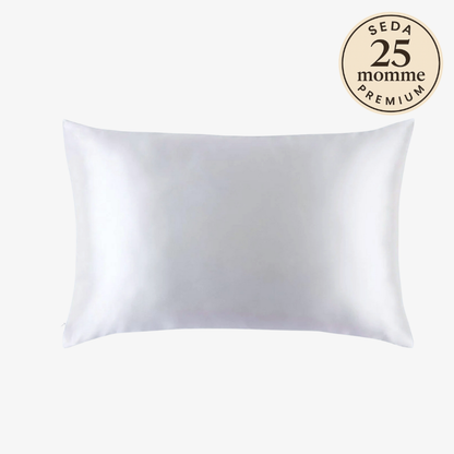 Funda de Seda Almohada Queen Blanco