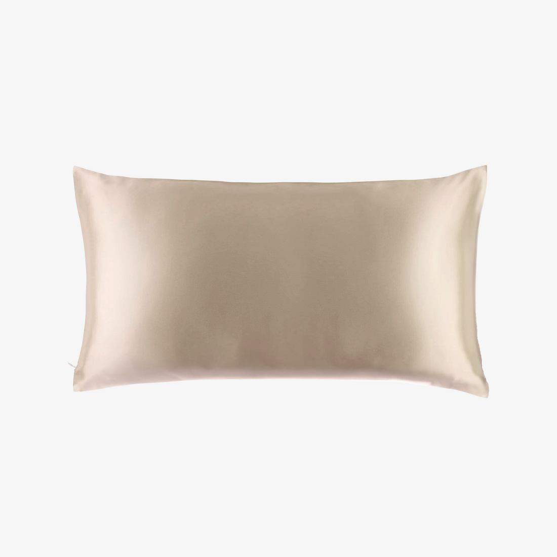 Funda de Seda Almohada King Beige