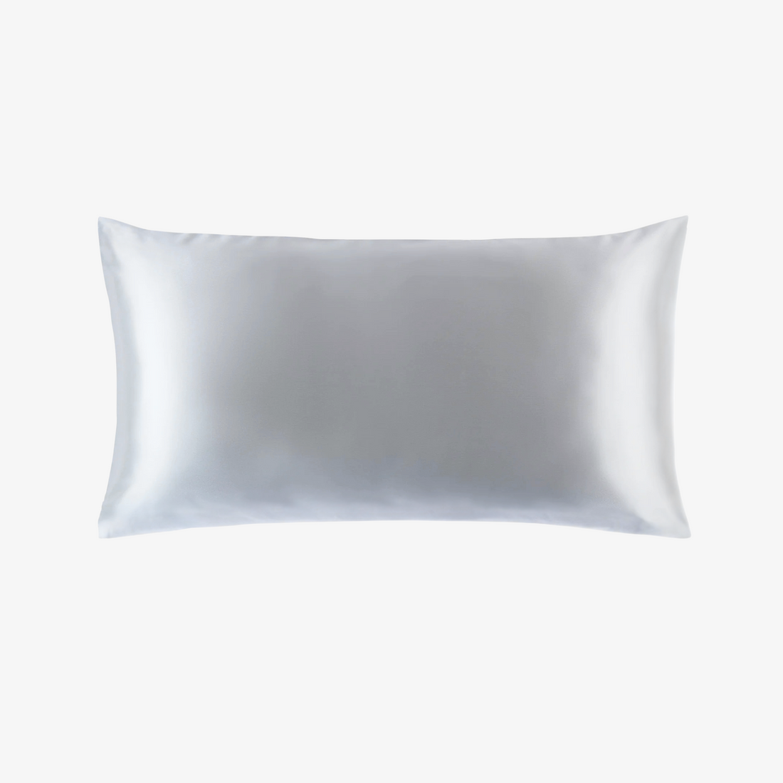 Funda de Seda Almohada King Gris