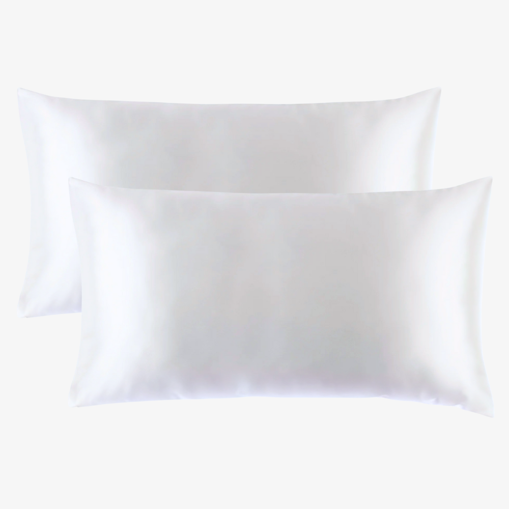 Set 2 Fundas de Seda King Blanco