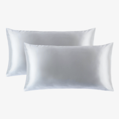 Set 2 Fundas de Seda King Gris