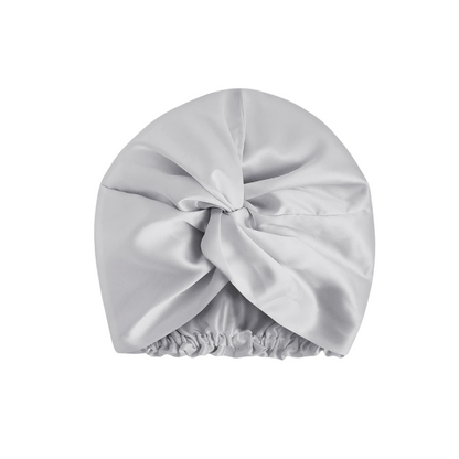 Turbante Bonnet Seda Gris
