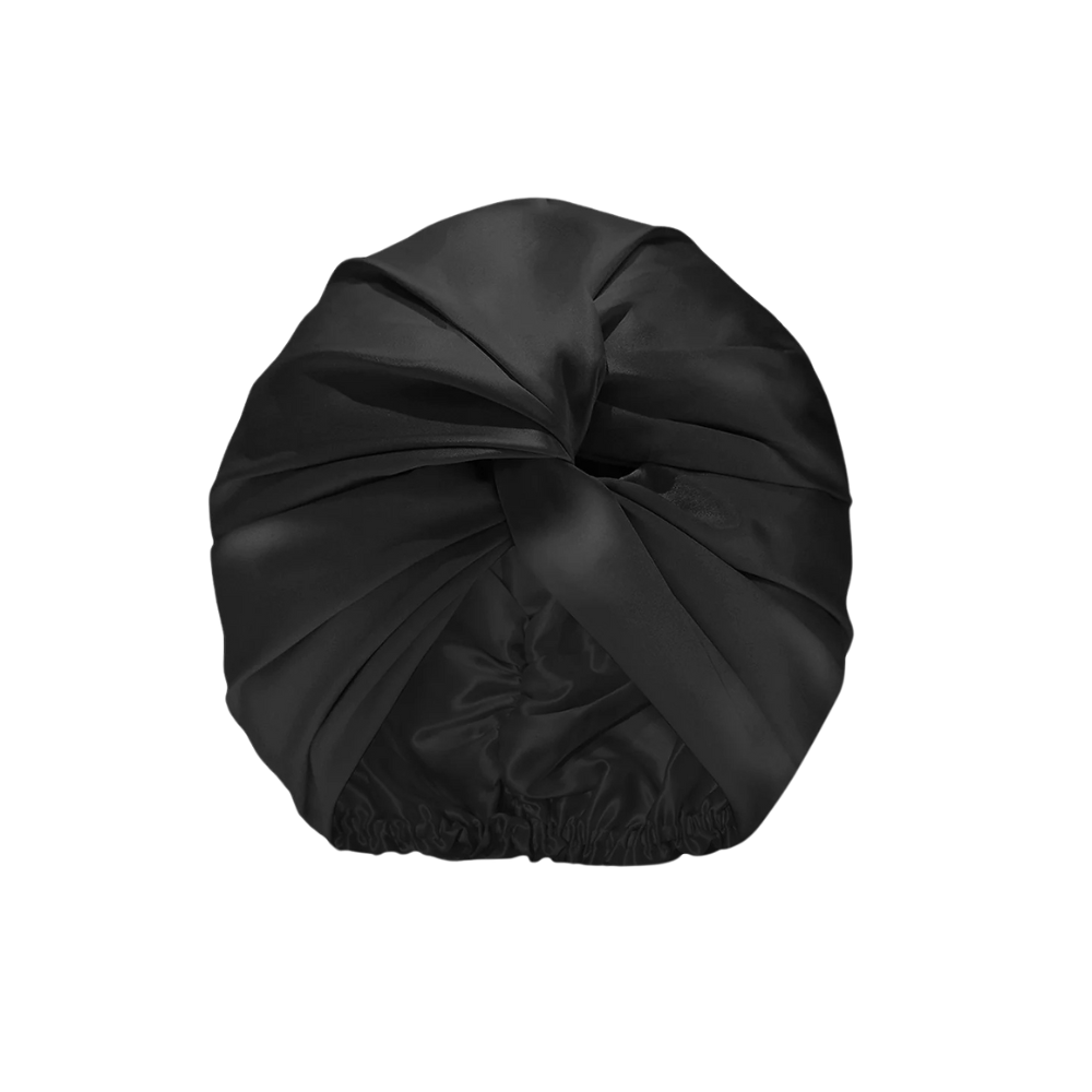 Turbante Bonnet Seda Negro