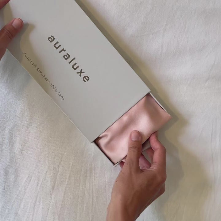 Funda de Seda Almohada Queen Rosa