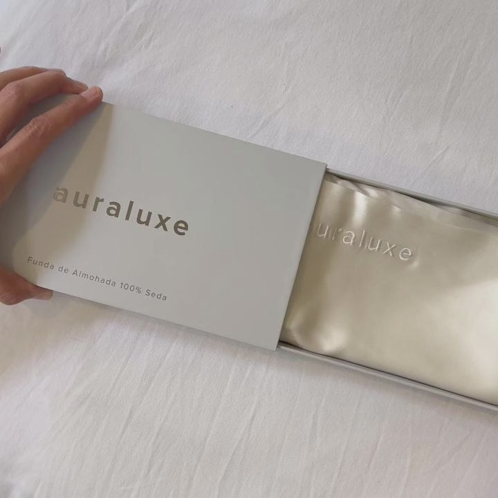 Funda de Seda Almohada Queen Blanco